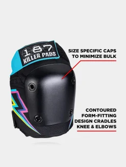 187 Killer Pads Protectors Six Pack Set Electric Bolt