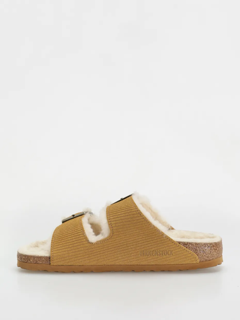 Birkenstock Arizona Fell Suede Leather Fur Narrow Wmn Flip-flops