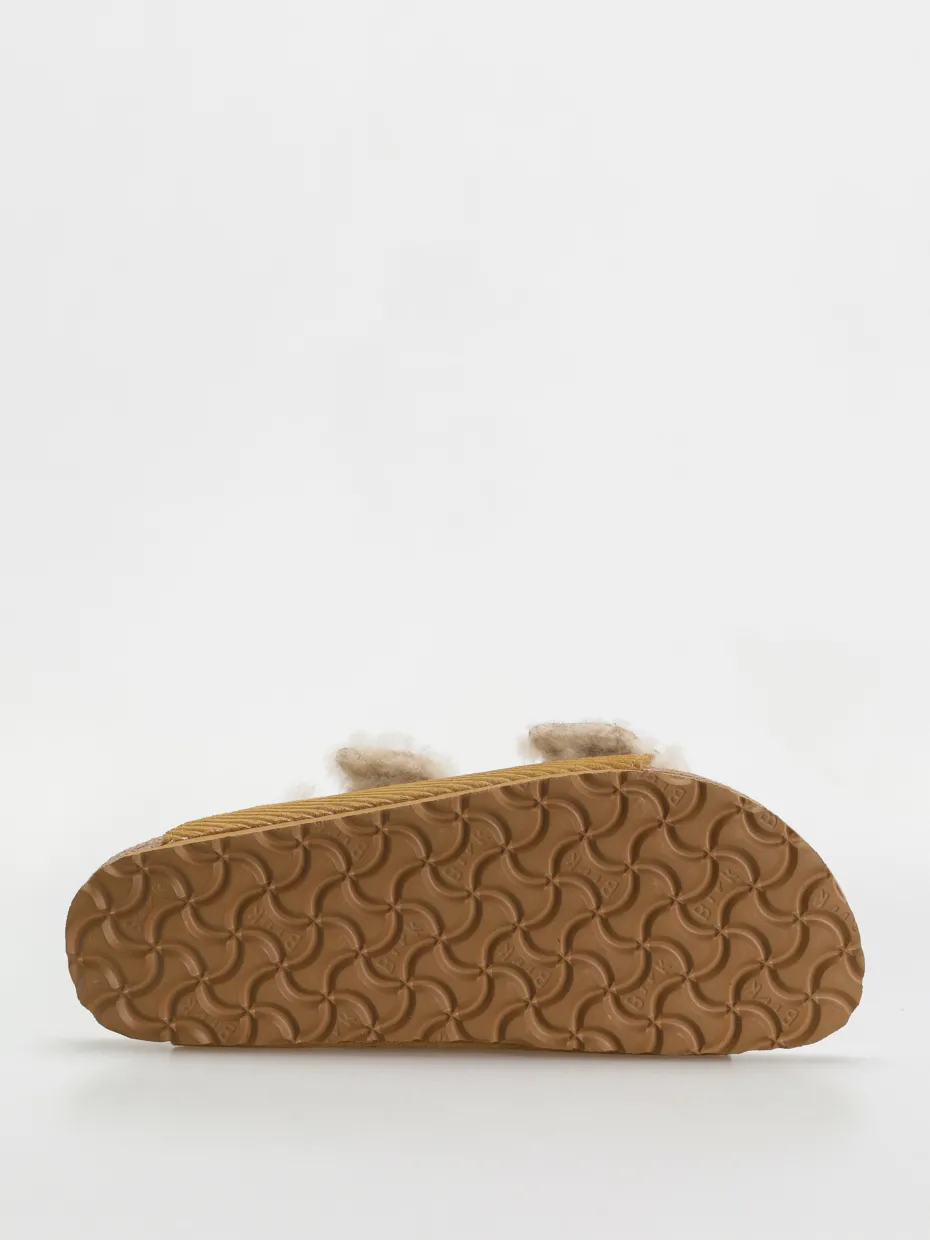Birkenstock Arizona Fell Suede Leather Fur Narrow Wmn Flip-flops