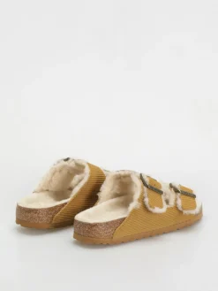 Birkenstock Arizona Fell Suede Leather Fur Narrow Wmn Flip-flops