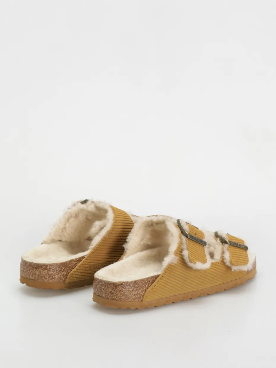 Birkenstock Arizona Fell Suede Leather Fur Narrow Wmn Flip-flops