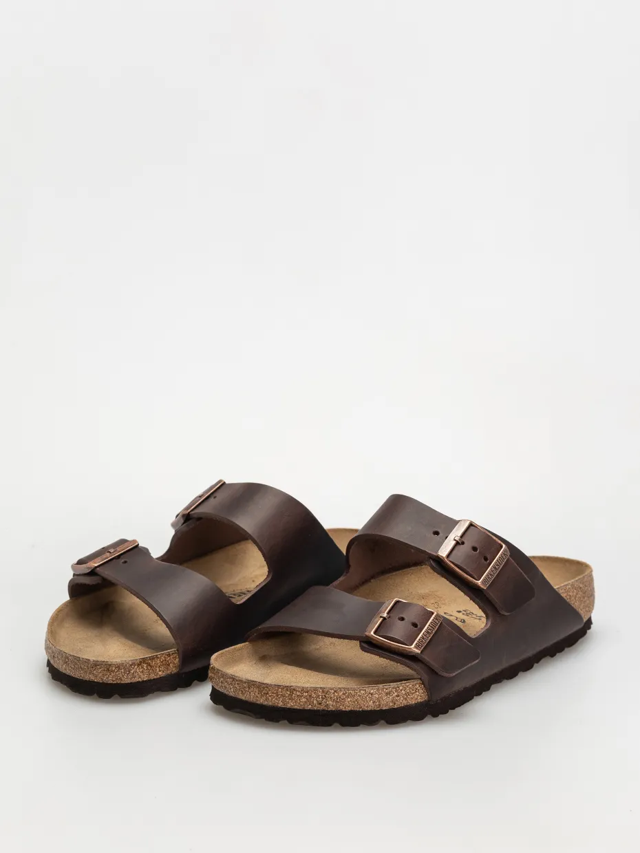 Birkenstock Arizona Oiled Leather Regular Flip-flops
