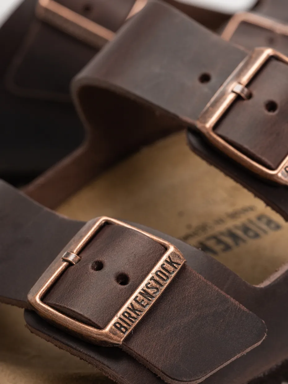 Birkenstock Arizona Oiled Leather Regular Flip-flops