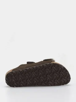 Birkenstock Arizona Shearling Suede Leather Fur Narrow Wmn Flip-flops