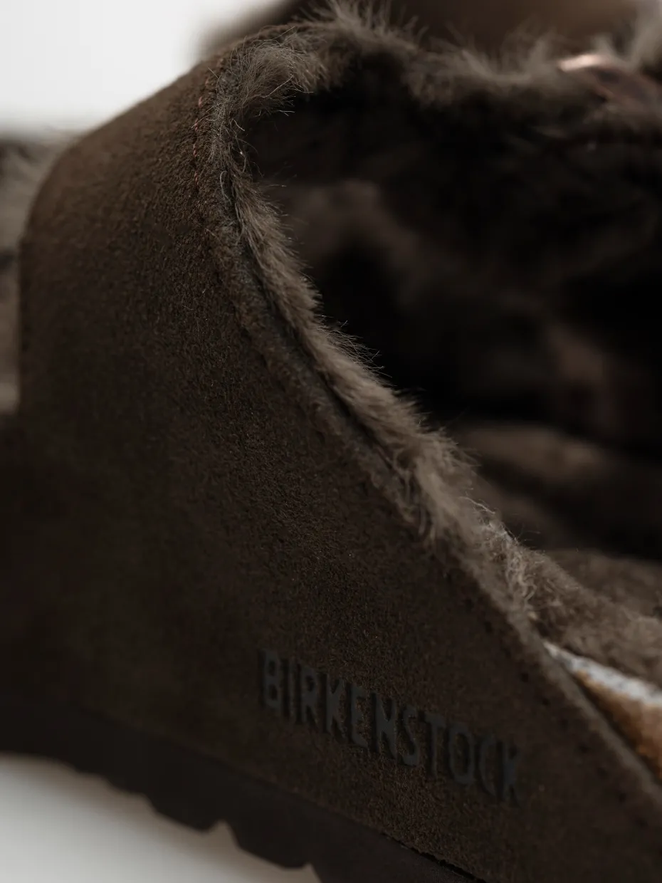 Birkenstock Arizona Shearling Suede Leather Fur Narrow Wmn Flip-flops