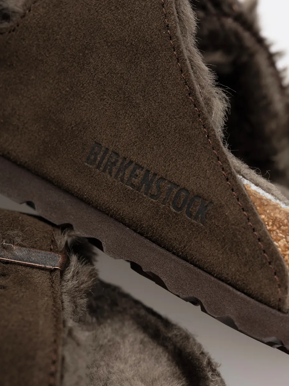 Birkenstock Arizona Shearling Suede Leather Fur Narrow Wmn Flip-flops