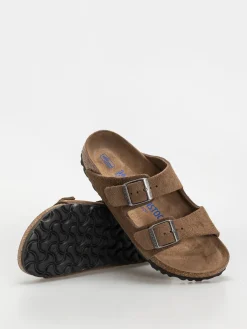 Birkenstock Arizona Suede Leather Narrow Wmn Flip-flops