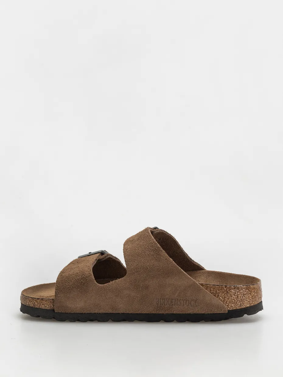 Birkenstock Arizona Suede Leather Narrow Wmn Flip-flops
