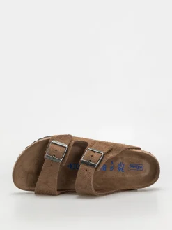Birkenstock Arizona Suede Leather Narrow Wmn Flip-flops