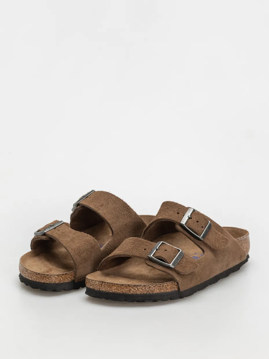 Birkenstock Arizona Suede Leather Narrow Wmn Flip-flops