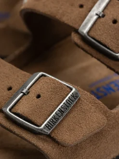 Birkenstock Arizona Suede Leather Regular Flip-flops