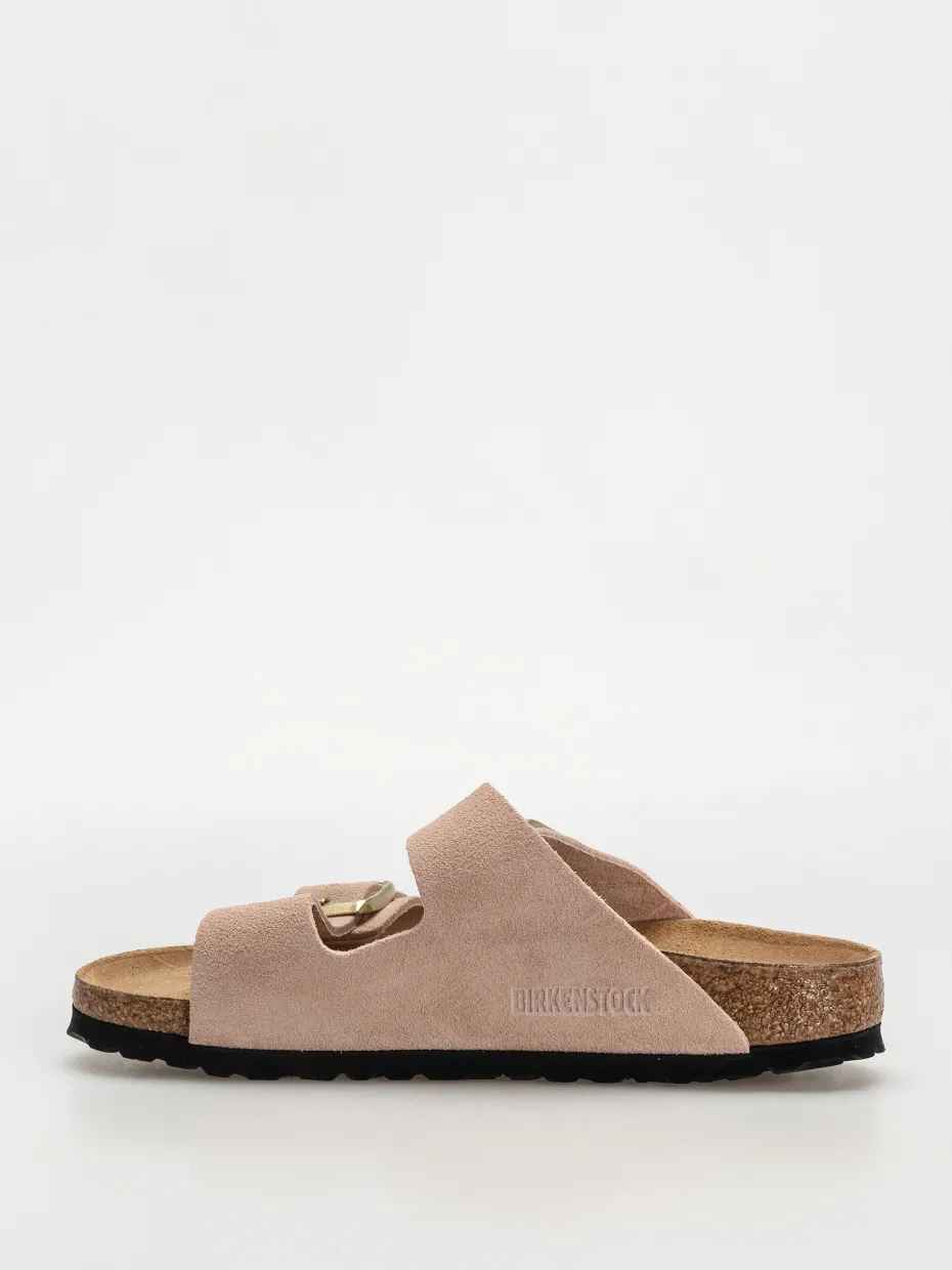 Birkenstock Arizona Suede Leather Narrow Wmn Flip-flops