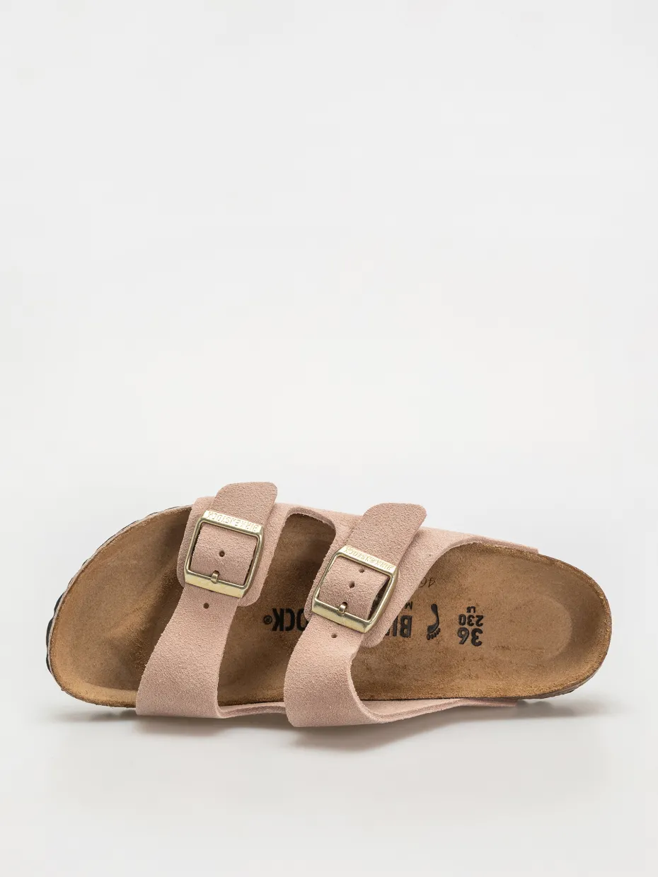 Birkenstock Arizona Suede Leather Narrow Wmn Flip-flops