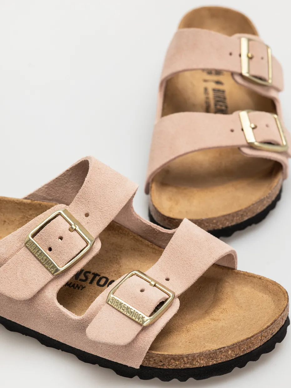 Birkenstock Arizona Suede Leather Narrow Wmn Flip-flops