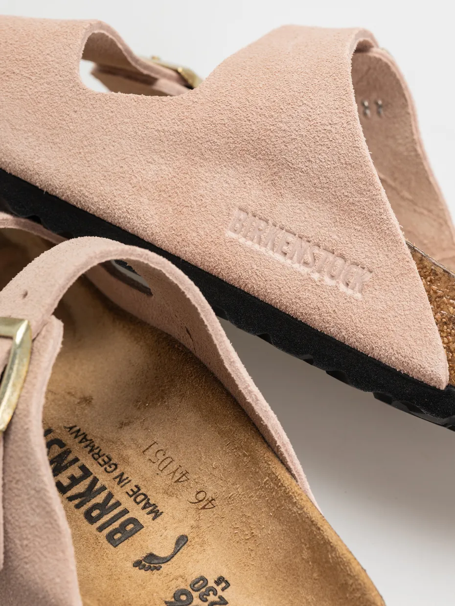 Birkenstock Arizona Suede Leather Narrow Wmn Flip-flops