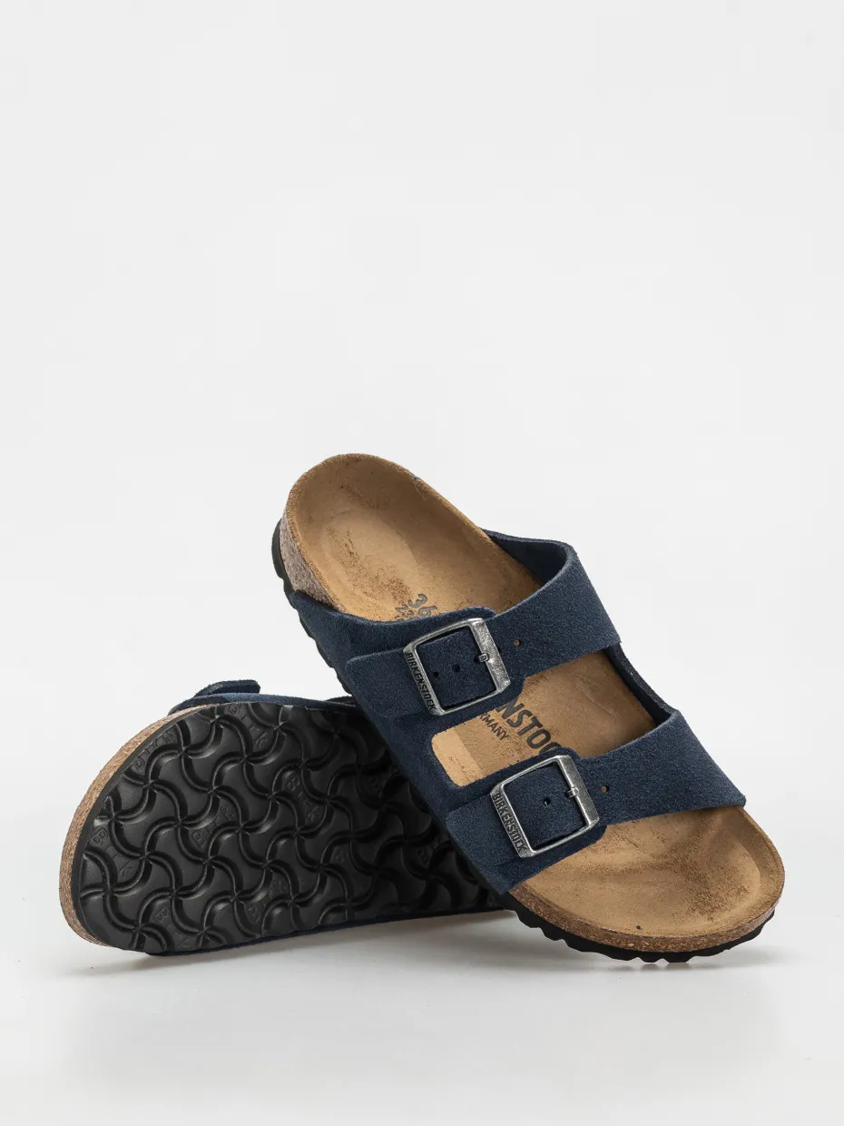 Birkenstock Arizona Suede Leather Narrow Wmn Flip-flops