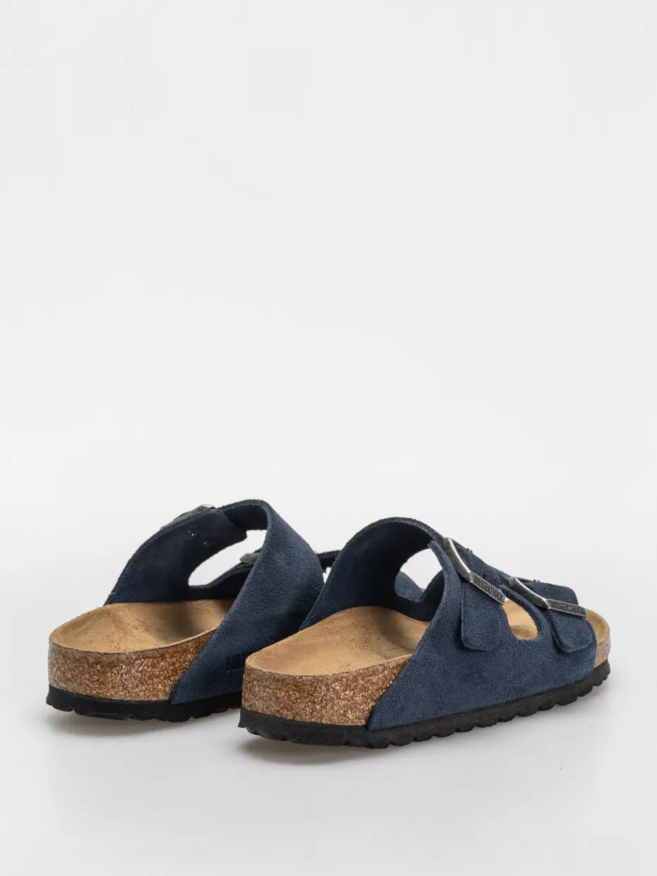 Birkenstock Arizona Suede Leather Narrow Wmn Flip-flops