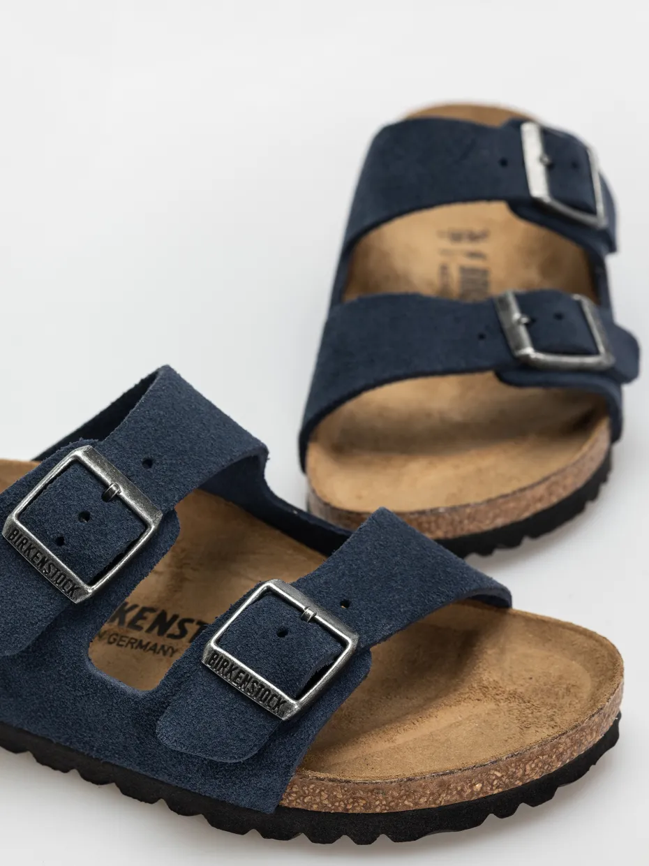 Birkenstock Arizona Suede Leather Narrow Wmn Flip-flops