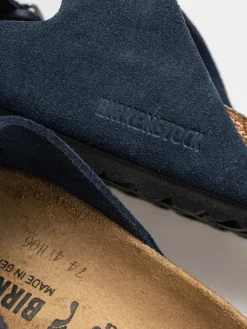 Birkenstock Arizona Suede Leather Narrow Wmn Flip-flops