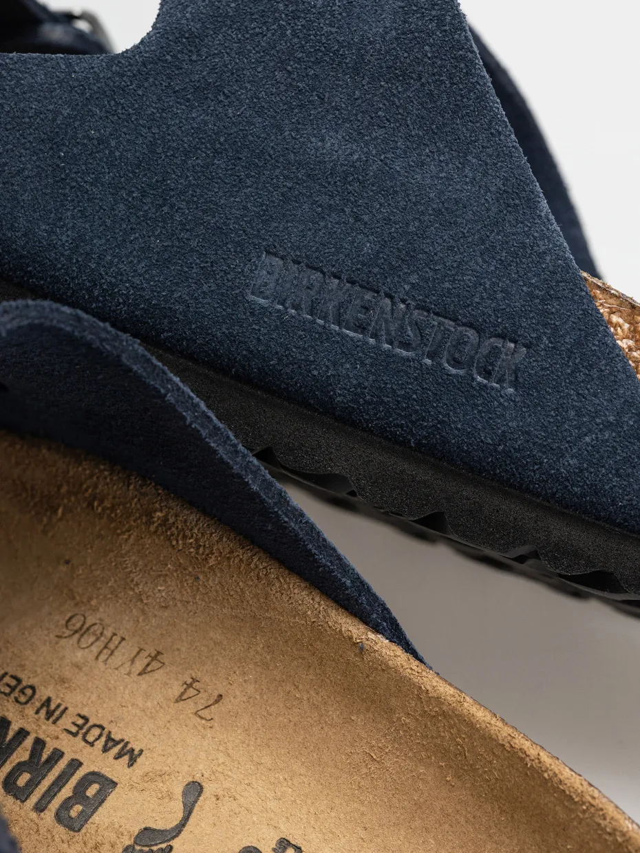 Birkenstock Arizona Suede Leather Narrow Wmn Flip-flops