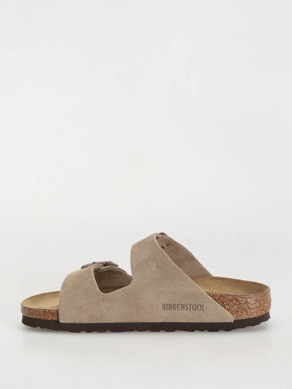 Birkenstock Arizona Suede Leather Narrow Wmn Flip-flops