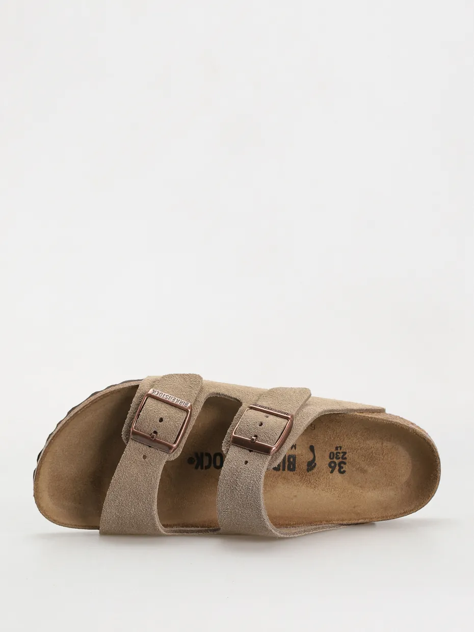 Birkenstock Arizona Suede Leather Narrow Wmn Flip-flops