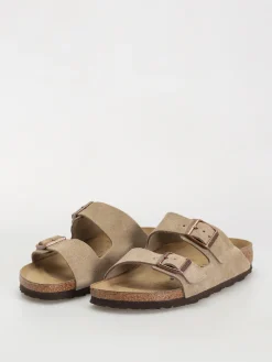 Birkenstock Arizona Suede Leather Narrow Wmn Flip-flops