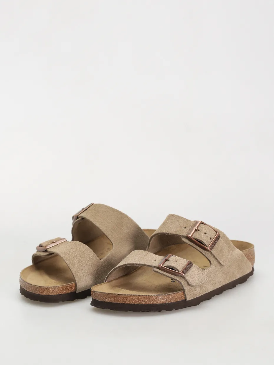 Birkenstock Arizona Suede Leather Narrow Wmn Flip-flops