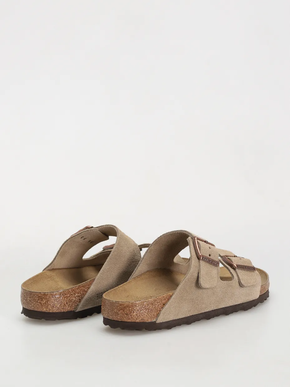 Birkenstock Arizona Suede Leather Narrow Wmn Flip-flops