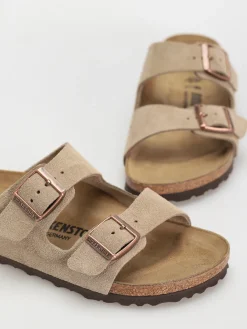 Birkenstock Arizona Suede Leather Narrow Wmn Flip-flops