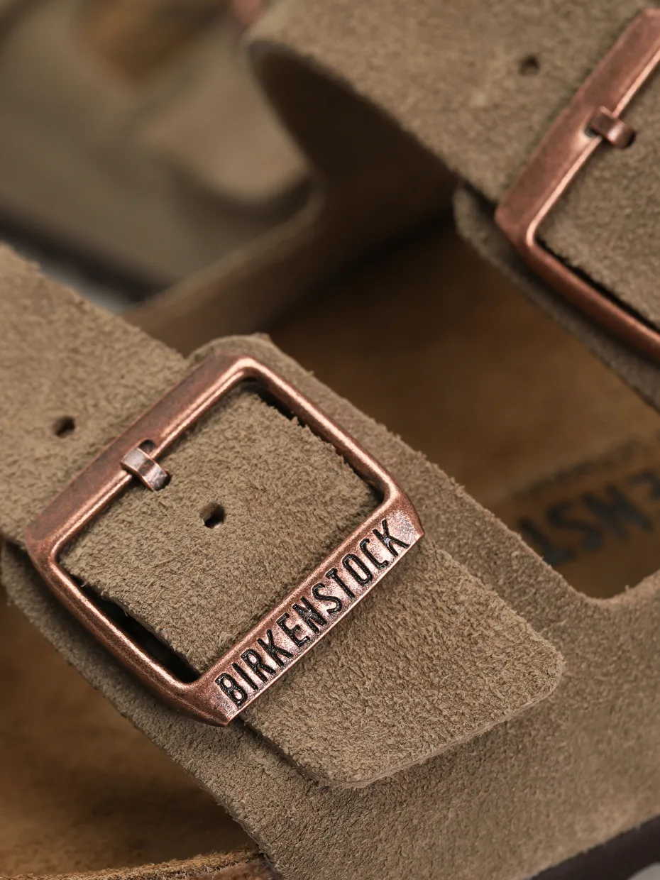 Birkenstock Arizona Suede Leather Regular Flip-flops