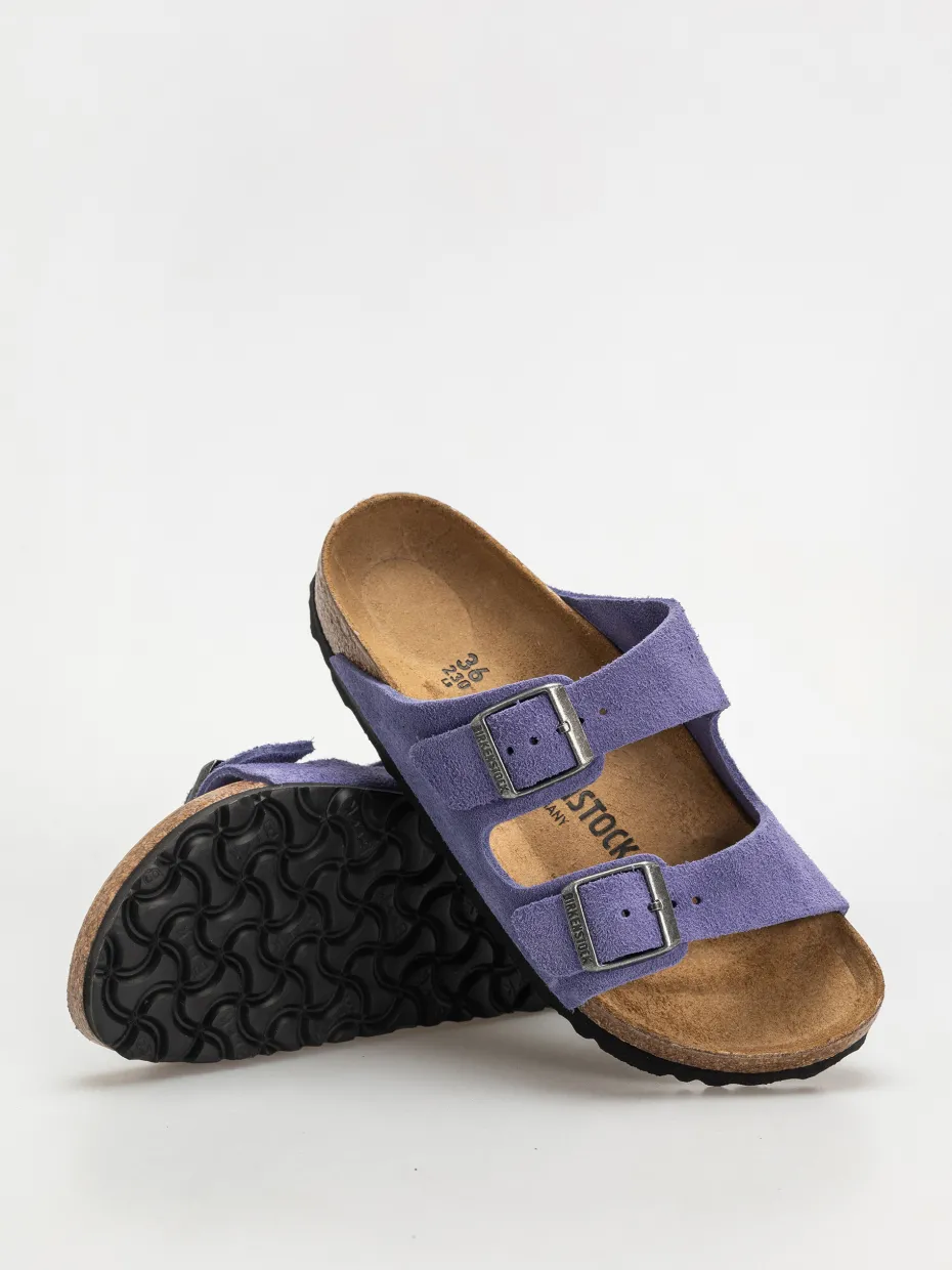 Birkenstock Arizona Suede Leather Narrow Wmn Flip-flops