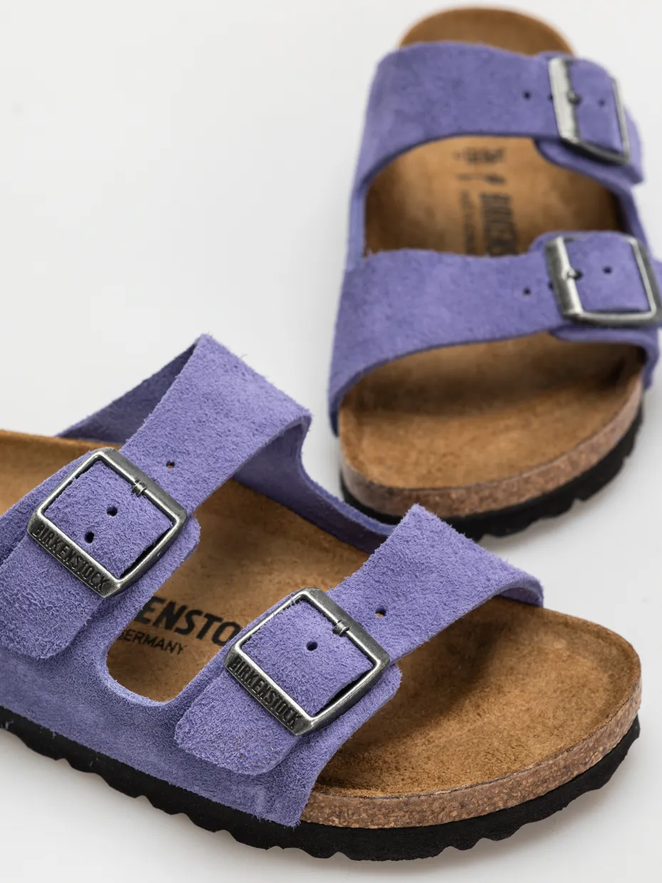 Birkenstock Arizona Suede Leather Narrow Wmn Flip-flops