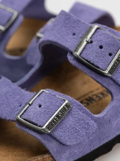 Birkenstock Arizona Suede Leather Narrow Wmn Flip-flops