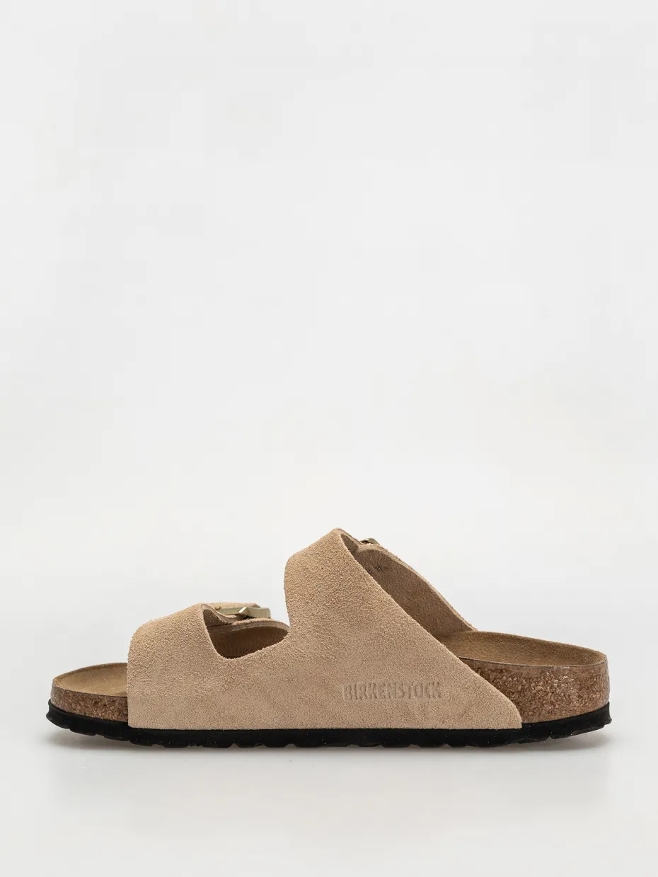 Birkenstock Arizona Suede Leather Narrow Wmn Flip-flops