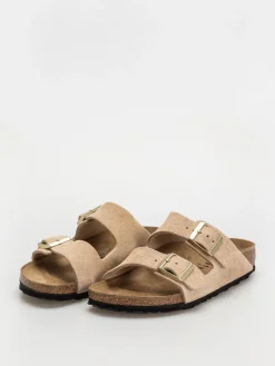 Birkenstock Arizona Suede Leather Narrow Wmn Flip-flops
