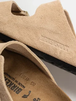 Birkenstock Arizona Suede Leather Narrow Wmn Flip-flops