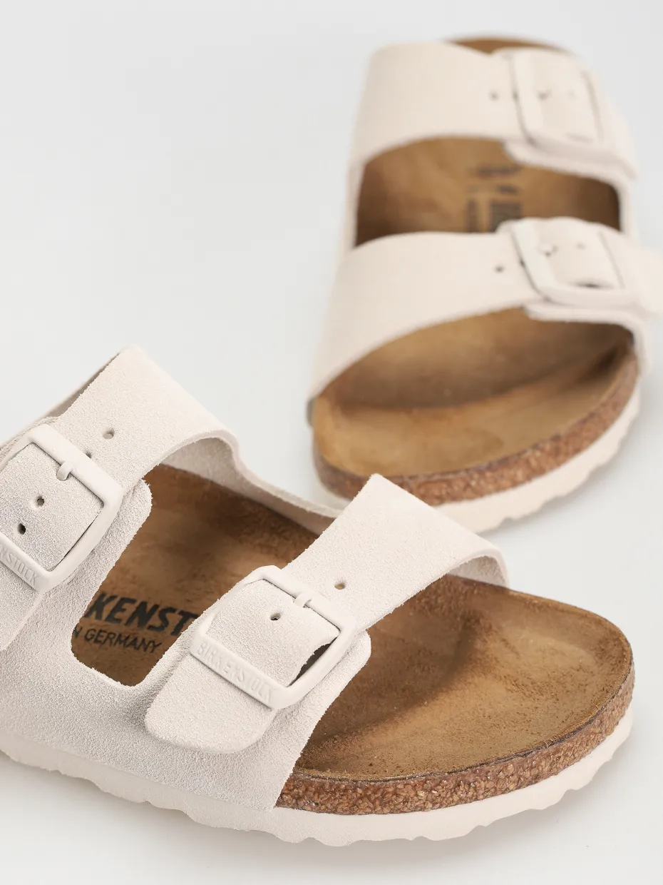 Birkenstock Arizona Suede Leather Narrow Wmn Flip-flops
