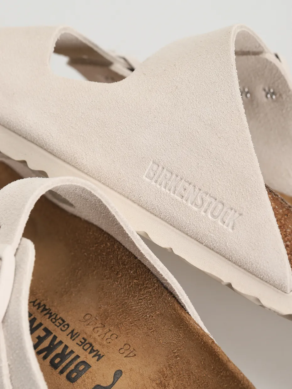Birkenstock Arizona Suede Leather Narrow Wmn Flip-flops