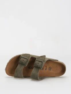 Birkenstock Arizona Suede Leather Narrow Flip-flops Wmn