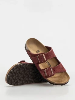 Birkenstock Arizona Suede Leather Narrow Wmn Flip-flops