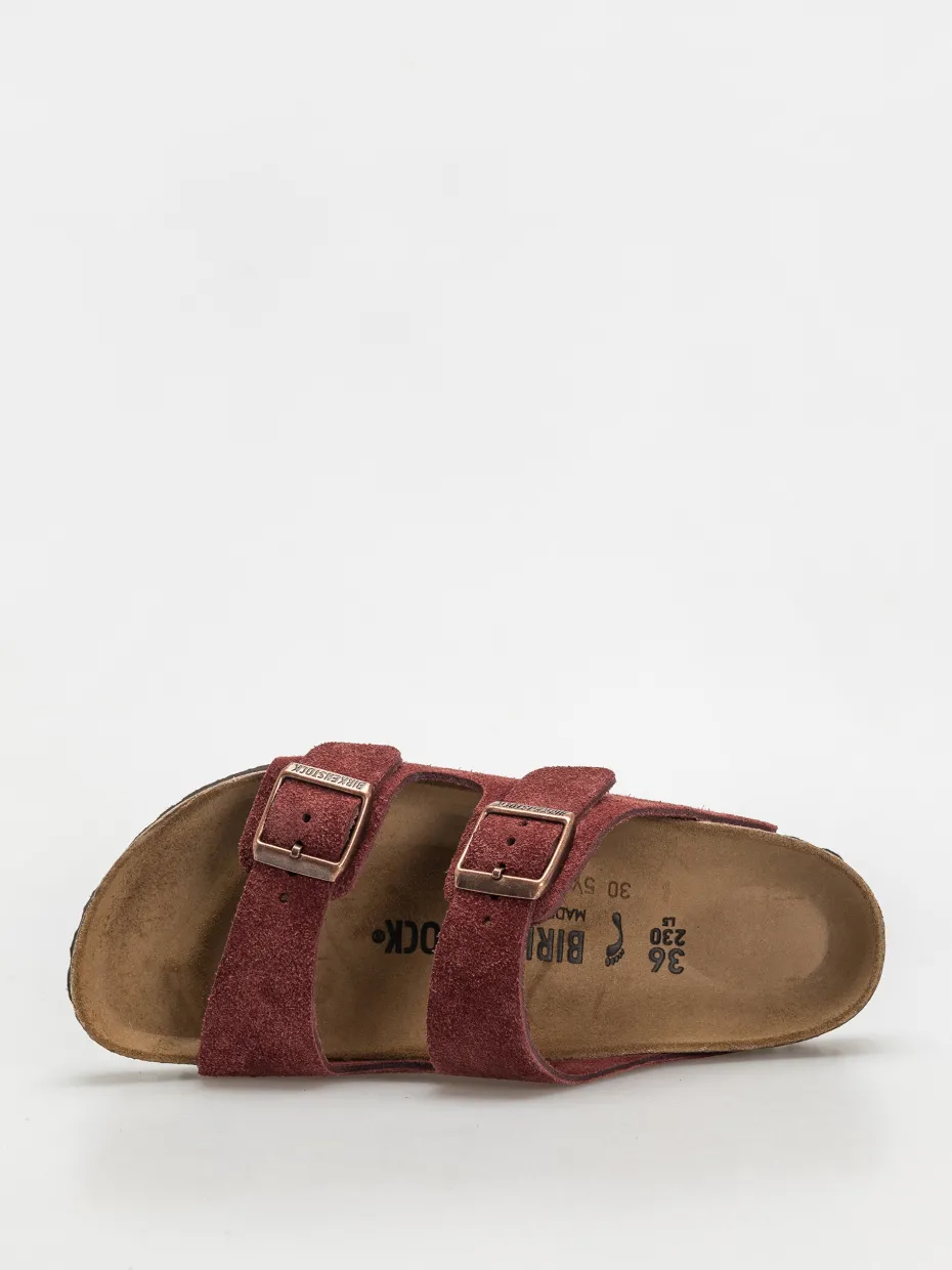 Birkenstock Arizona Suede Leather Narrow Wmn Flip-flops