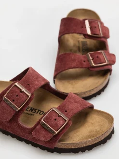 Birkenstock Arizona Suede Leather Narrow Wmn Flip-flops