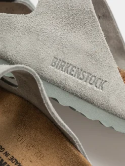 Birkenstock Arizona Suede Leather Narrow Wmn Flip-flops