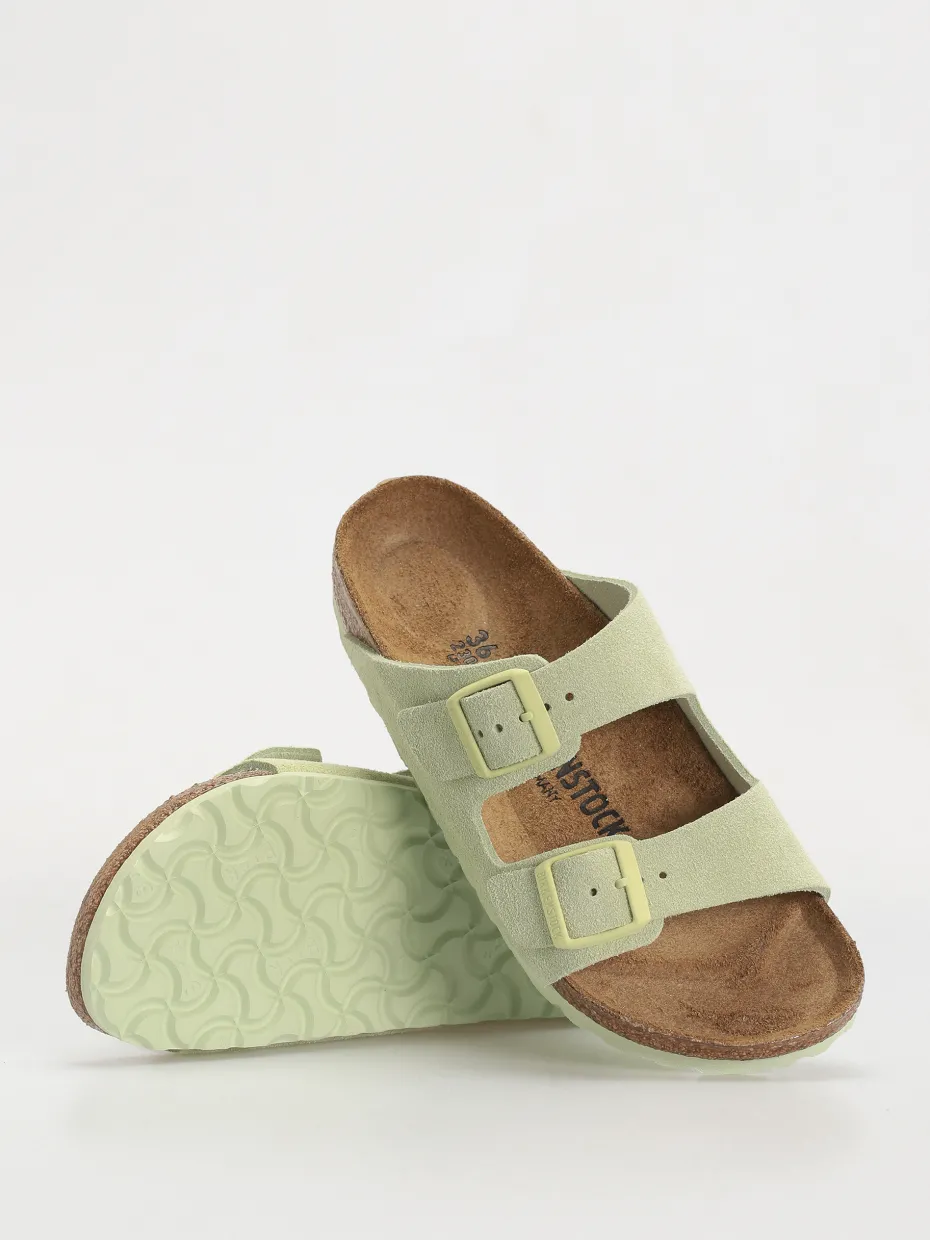 Birkenstock Arizona Suede Leather Narrow Wmn Flip-flops