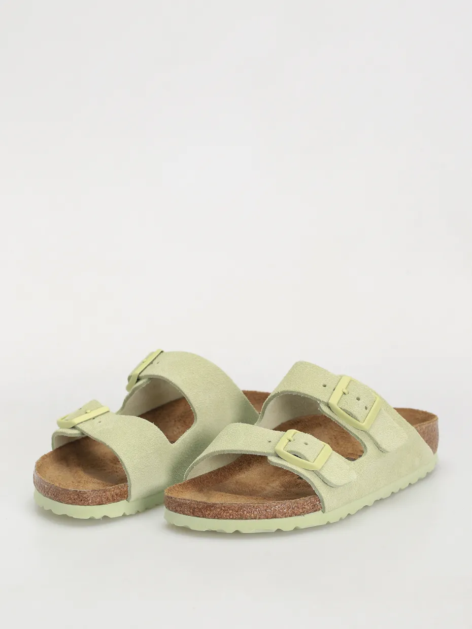 Birkenstock Arizona Suede Leather Narrow Wmn Flip-flops