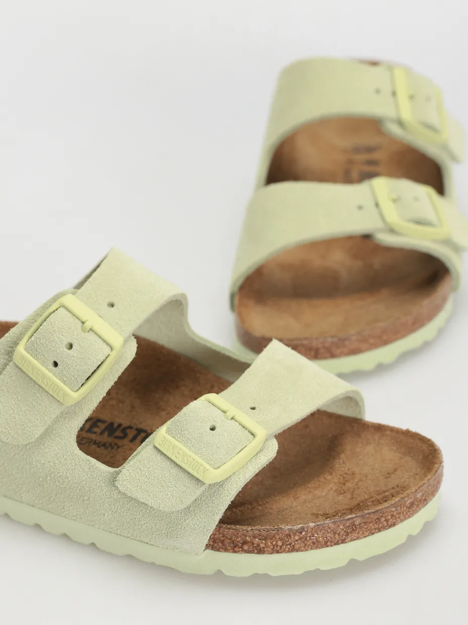 Birkenstock Arizona Suede Leather Narrow Wmn Flip-flops