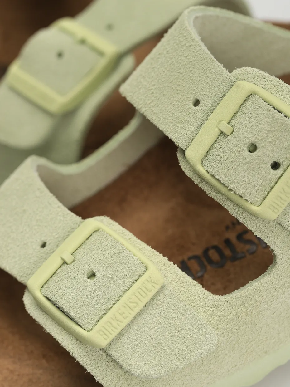 Birkenstock Arizona Suede Leather Narrow Wmn Flip-flops