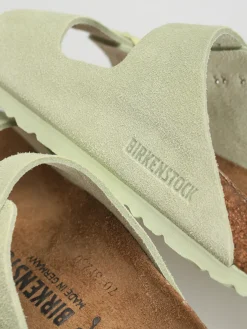 Birkenstock Arizona Suede Leather Narrow Wmn Flip-flops