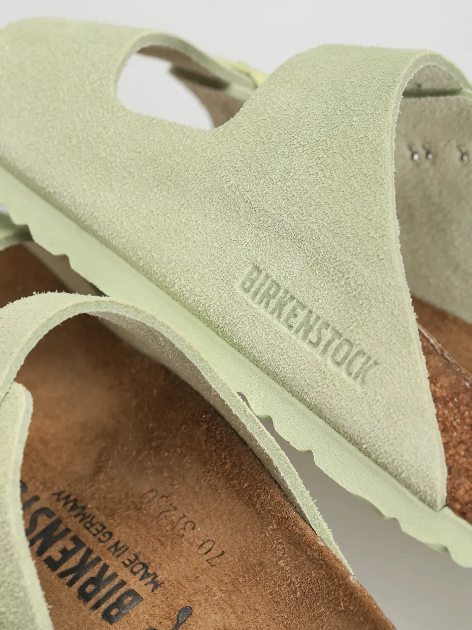 Birkenstock Arizona Suede Leather Narrow Wmn Flip-flops